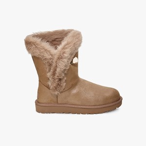 Ugg Classic Fluff Pin Klassiska Stövlar Dam Bruna (293815ARH)